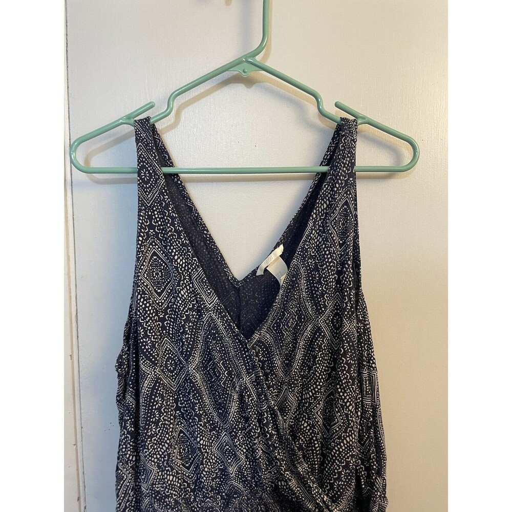 H&M Women's XL Romper - Navy Blue & White Pattern